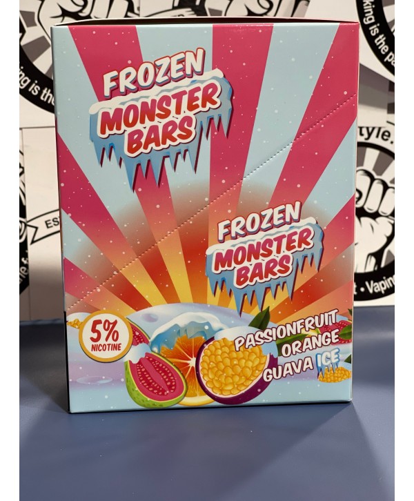 Monster Bars Disposable 2500 puffs - Passionfruit Orange Guava Ice